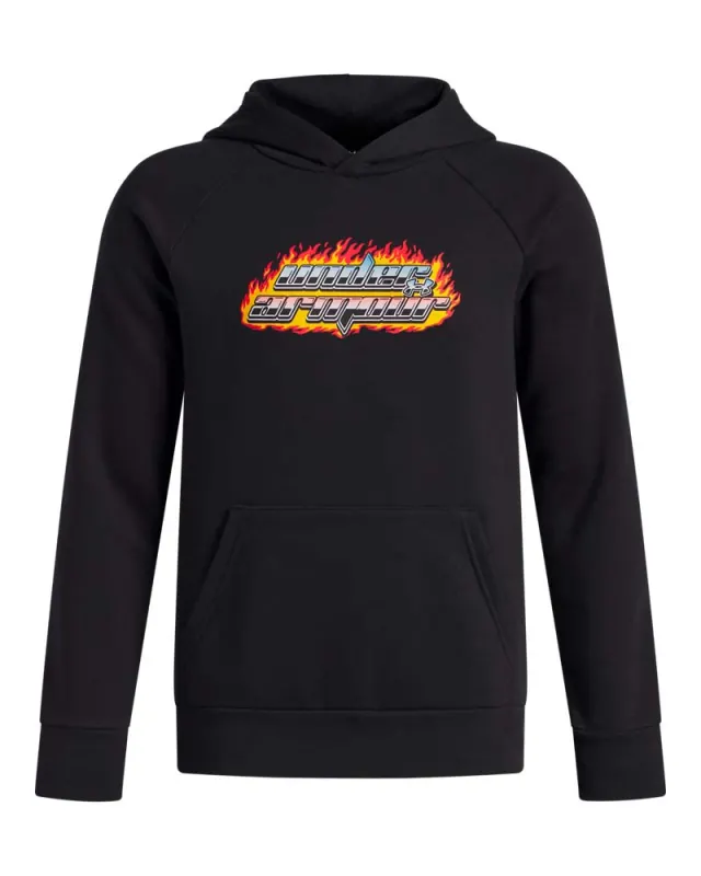 Hanorac Baieti RIVAL FLEECE FLAMIN HOODIE Under Armour