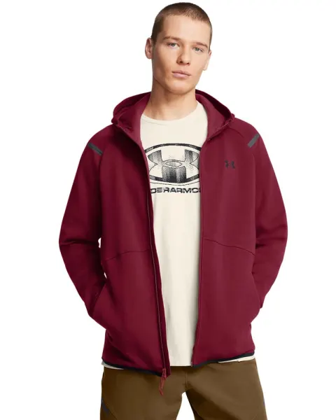 Hanorac Barbati UNSTOPPABLE FLEECE FULL ZIP HOODIE Under Armour
