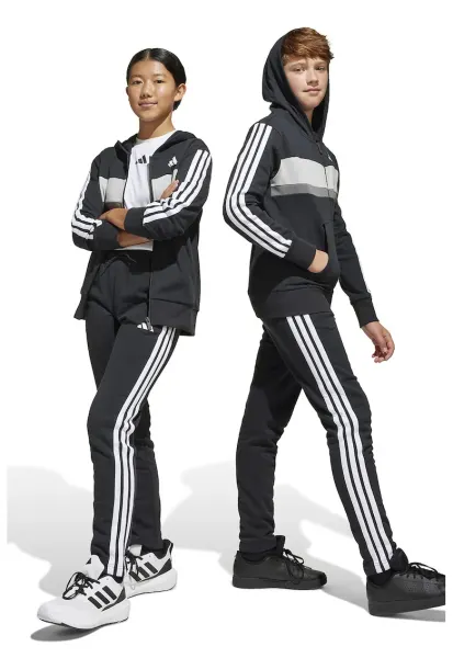 Hanorac cu maneci lungi si model logo - Alb/Negru/Gri