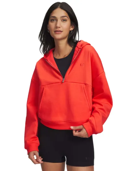 Hanorac Dama ICON FLEECE HALF ZIP HOODIE Under Armour