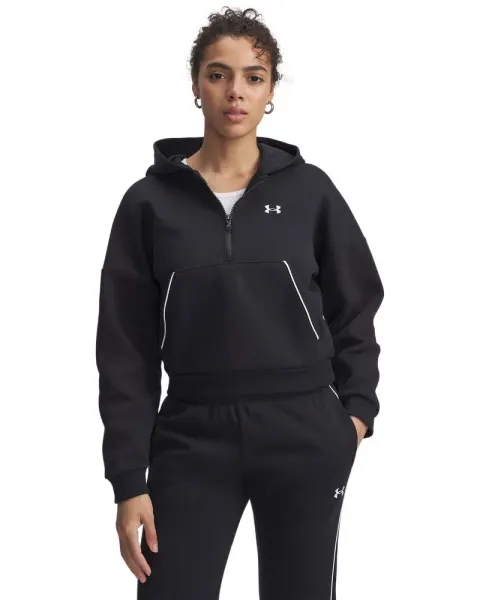 Hanorac Dama RIVAL FLEECE PIPED HOODIE Under Armour