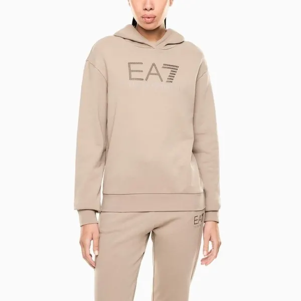 Hanorac EA7 TRAIN LOGO SERIES W HOODIE RN FANCY STRASS