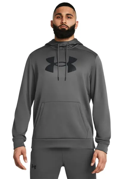 Hanorac lejer cu imprimeu logo pentru fitness - Gri inchis