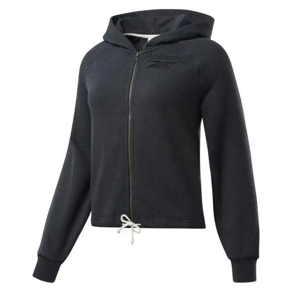 Hanorac REEBOK pentru femei TE TEXTURED LOGO FULLZIP - FJ2732
