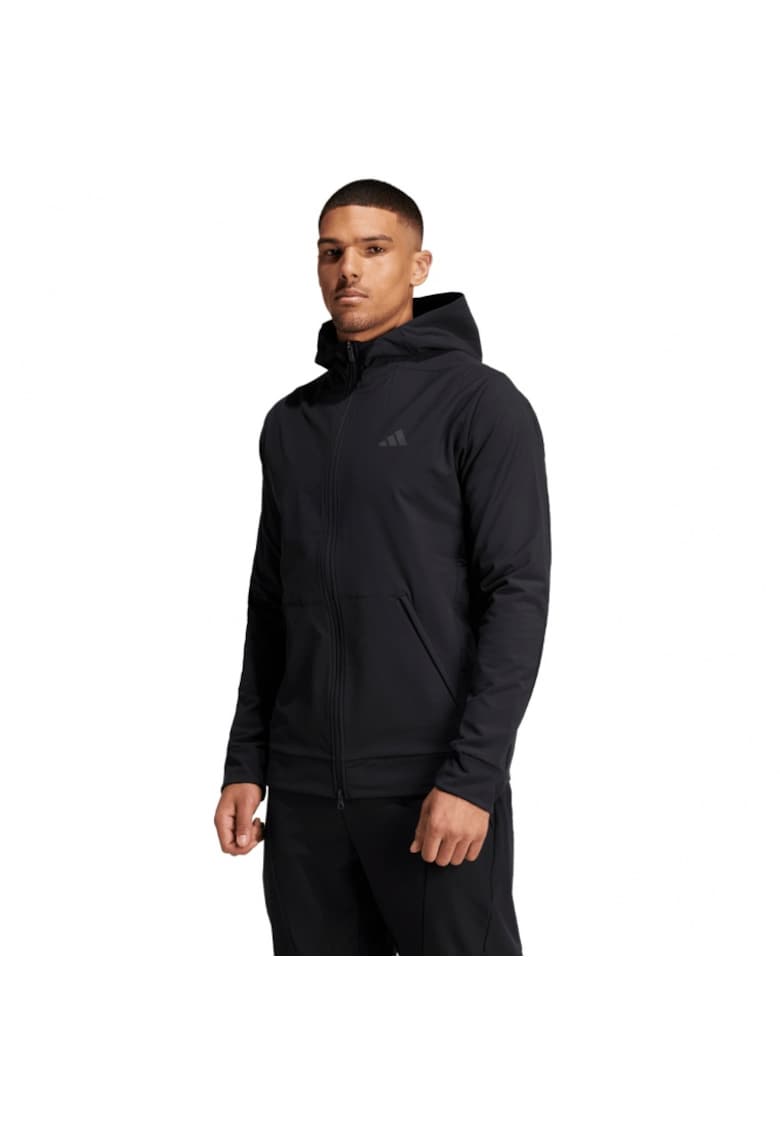 Hanorac sport barbati  Designed For Training - Cold.rdy - negru - material tehnic
