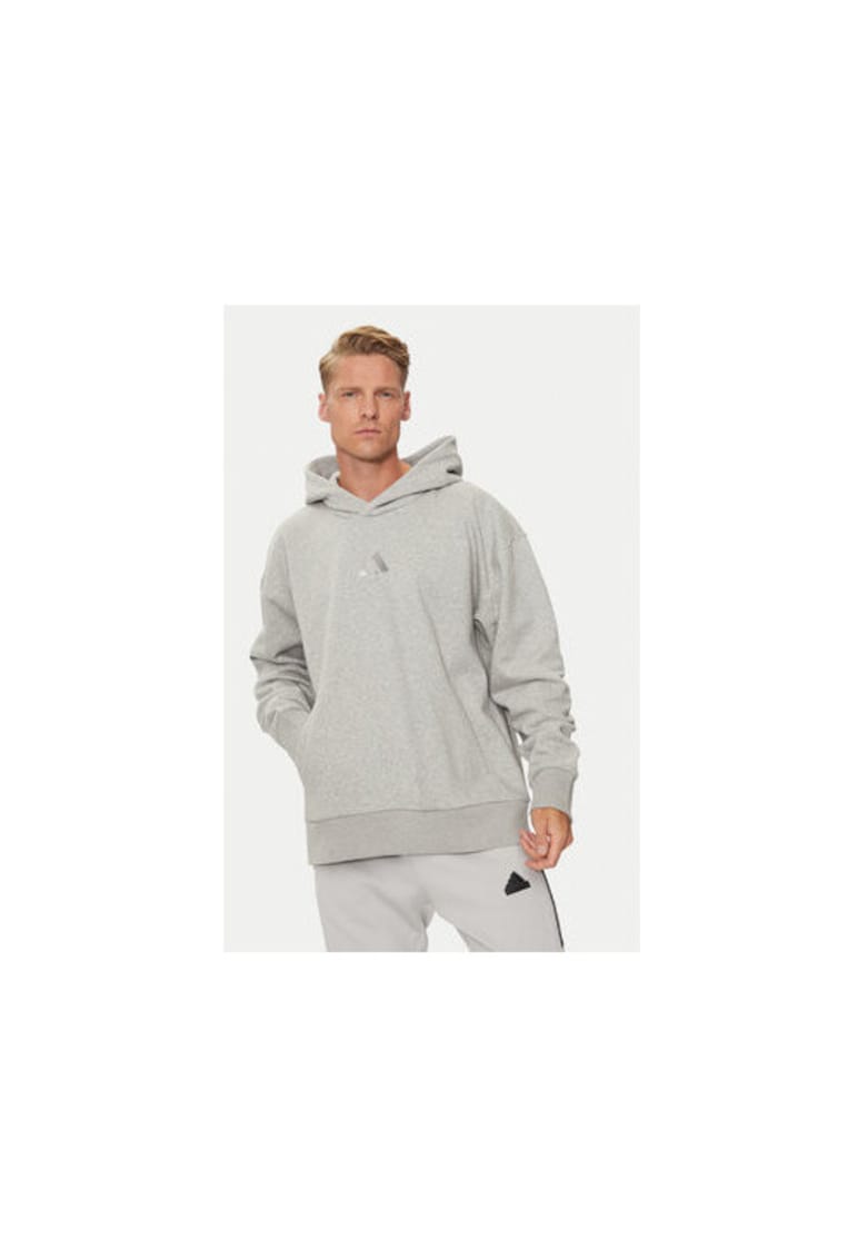 Hanorac sport barbati -  gri - 70% bumbac - 30% poliester reciclat