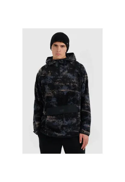 Hanorac sport barbati  regular - fleece - gluga