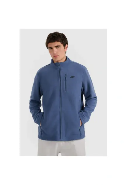 Hanorac sport barbati  regular - guler inalt - bleumarin - 4FWarm