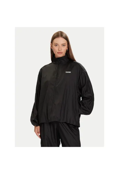 Hanorac sport dama -  cu fermoar - negru