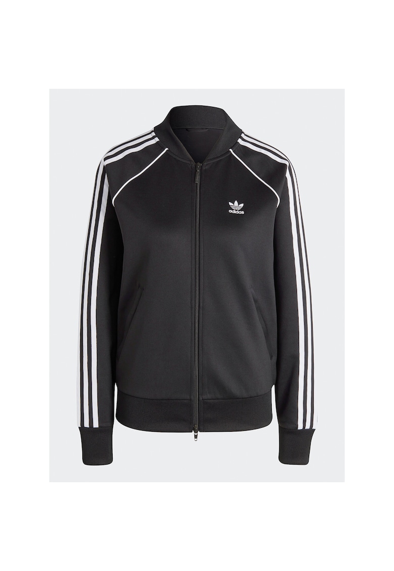 Hanorac sport dama -  cu fermoar - negru - material moale -