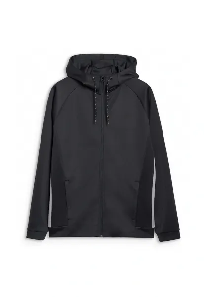 Hanorac sport  negru - gluga reglabila - tehnologie 4FDry - marime