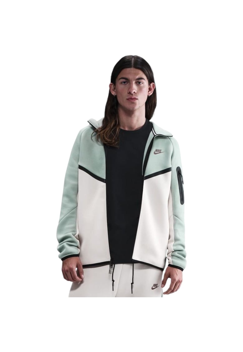 Hanorac  Tech Fleece Windrunner FZ SS25 49617 - Verde/Bej