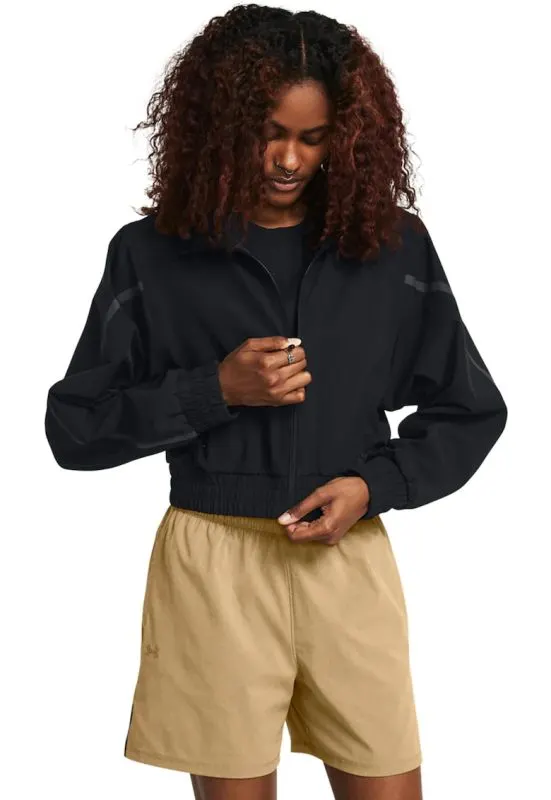 Jacheta crop de trening Unstoppable - Negru