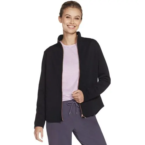 Jacheta femei Skechers The GO WALK Shine Jacket JA78-BLK