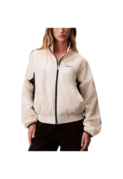 Jacheta  pentru Femei - retro track jacket - LV047C506G-YAS - Alb - Alb