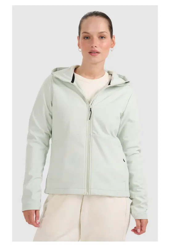 Jacheta softshell  dama - turcoaz - rezistenta la vant - membrana NeoDry 5000