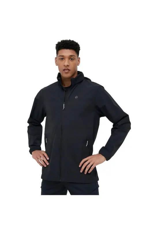 Jacheta sport barbati - poliamida/elastan - negru