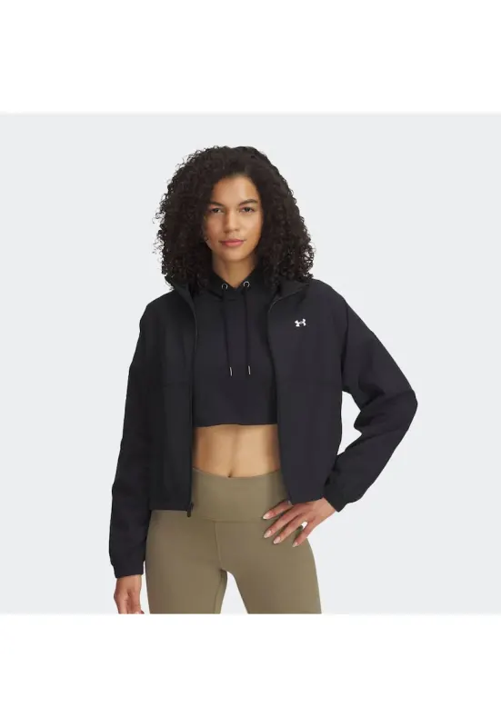 Jacheta sport dama Rival - neagra/alba - poliester - Negru