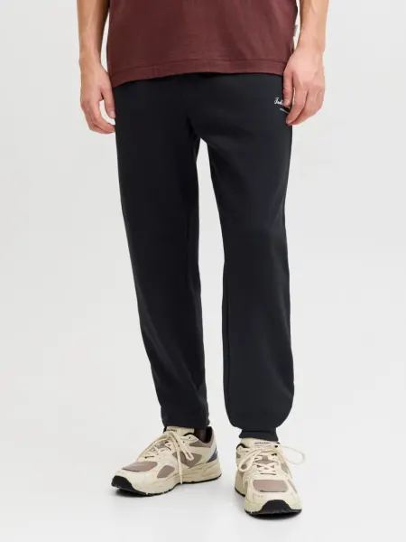 Jack & Jones Pantaloni de trening barbati, JPSTGORDON ARCHIVE, Regular fit, Negru (SELECTATI MARIMEA: S)