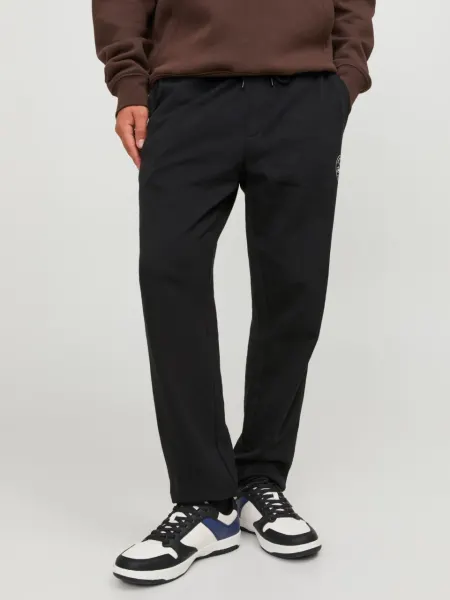 Jack & Jones Pantaloni de trening barbati, JPSTGORDON SHARK, Regular fit, Negru (SELECTATI MARIMEA: L)