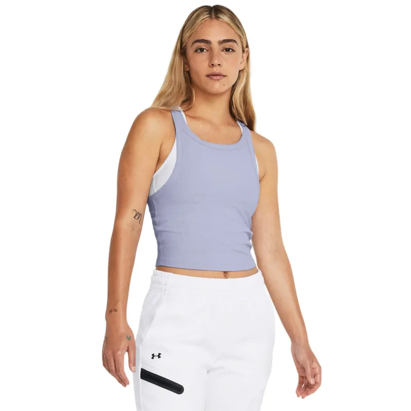 Maiou Dama MERIDIAN RIB CROP TANK Under Armour