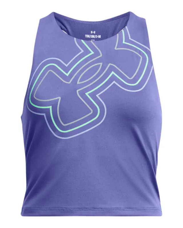 Maiou Fete MOTION BRANDED CROP TANK Under Armour