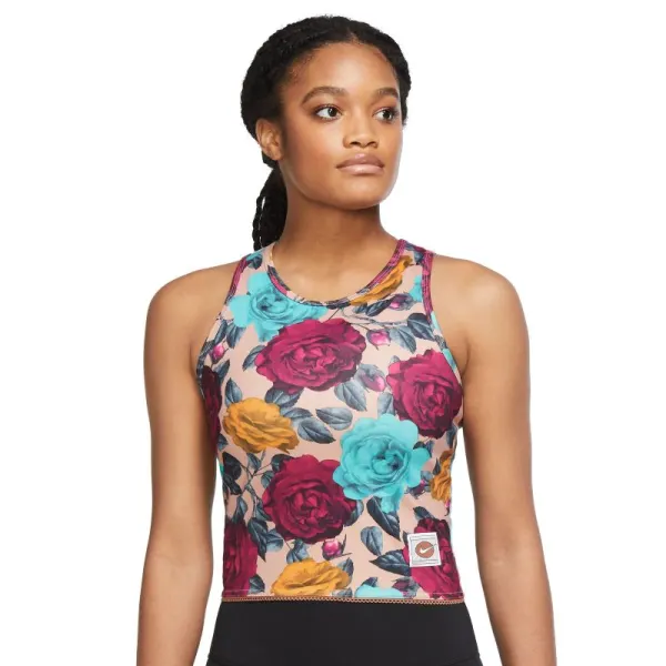 Maiou NIKE pentru femei W NK DF IC AOP SLIM TANK - DM7348609