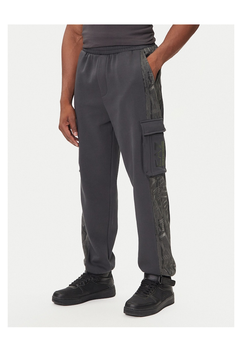 Pantaloni barbati  gri - trening - bumbac -