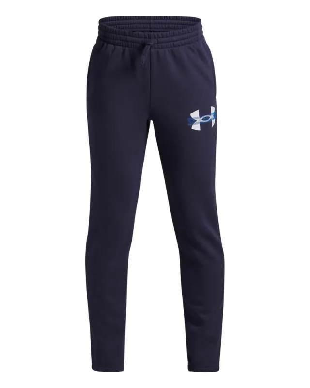 Pantaloni Barbati RIVAL FLEECE COLORBLOCK GRAPHIC JOGGER Under Armour