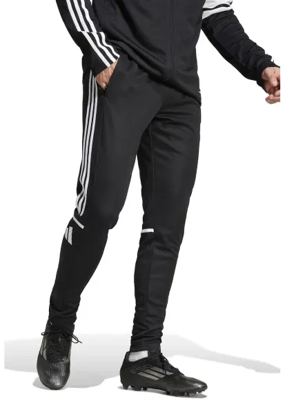 Pantaloni conici pentru fotbal Squadra 25 - Alb/Negru