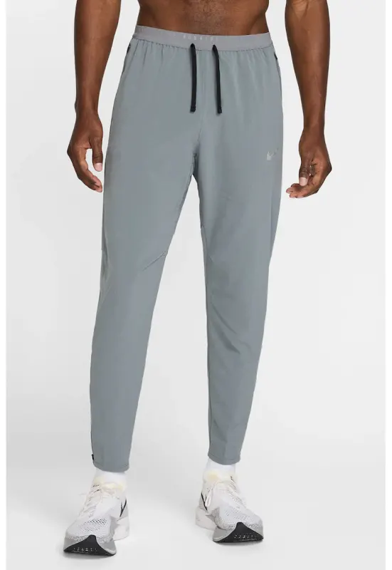 Pantaloni cu snur in talie si tehnologie Dri-fit - pentru alergare - Gri cenusiu