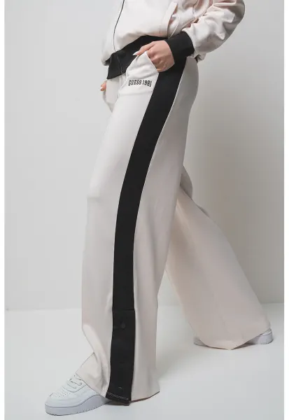 Pantaloni cu snur - pentru antrenament - Alb/Negru
