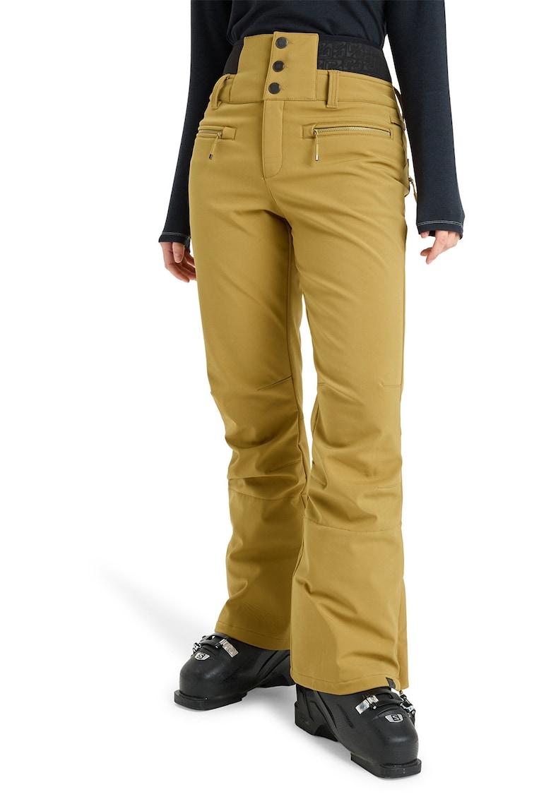 Pantaloni cu talie inalta pentru ski Rising - Galben mustar