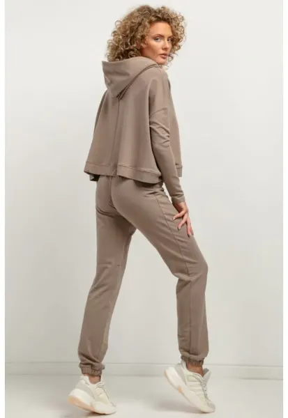 Pantaloni de antrenament cappuccino - Maro