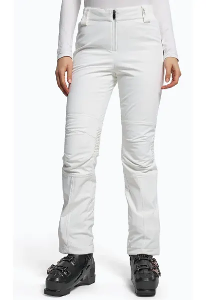 Pantaloni de schi dama -  Poliamida\Elastan - ALb -