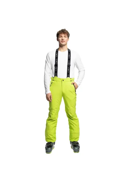 Pantaloni de schi pentru barbati -  Poliester/Elastan - Verde - Verde