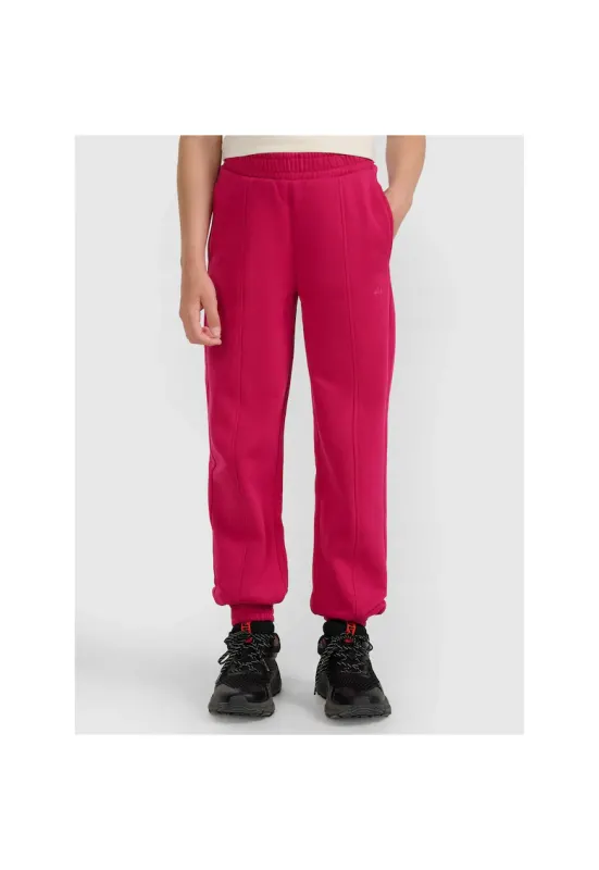 Pantaloni de sport fete -  bumbac/poliester - roz