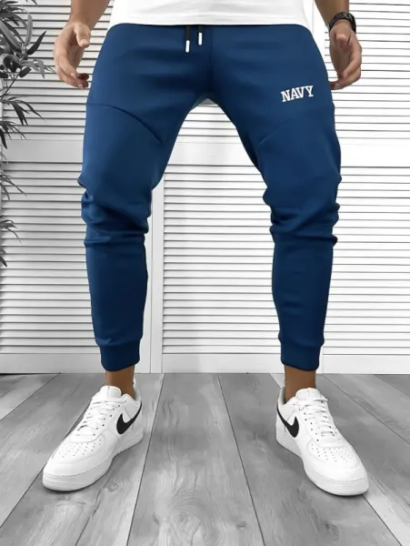 Pantaloni de trening albastri   silon   conici 12376 D3-3.2