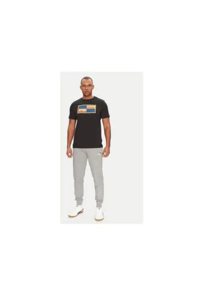 Pantaloni de trening barbati  684714 - Bumbac/Poliester reciclat/Bumbac organic - 2XL INTL - Gri