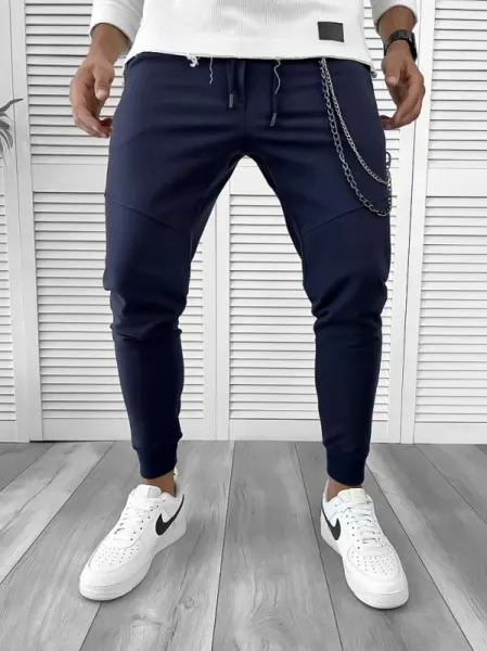 Pantaloni de trening bleumarin conici 12113 23-1.2