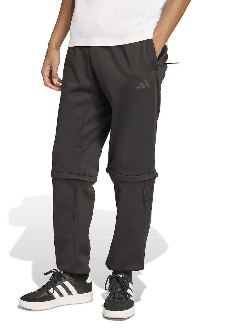 Pantaloni de trening convertibili cu partea inferioara detasabila - Negru