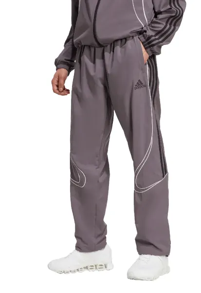 Pantaloni de trening cu benzi contrastante TeamGeist - Alb/Negru/Lila pal