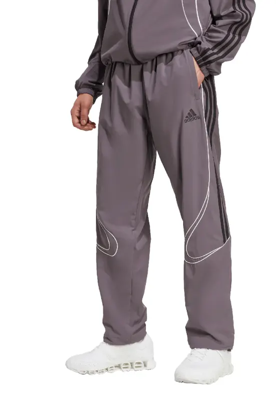 Pantaloni de trening cu benzi contrastante TeamGeist - Alb/Negru/Lila pal