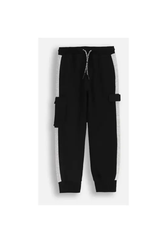 Pantaloni de trening cu benzi laterale contrastante -