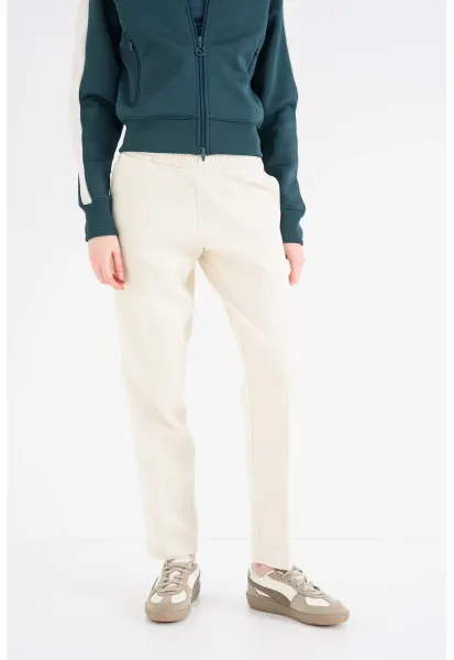 Pantaloni de trening cu benzi laterale cu logo Essentials - Alb fildes