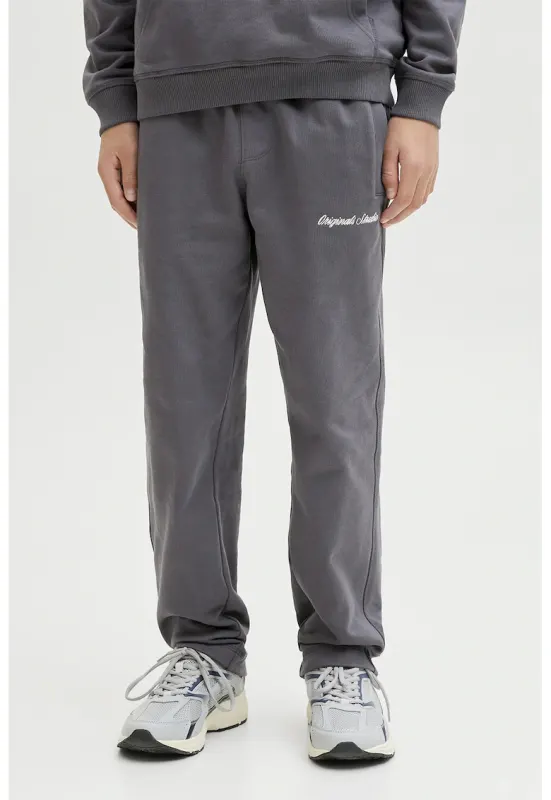 Pantaloni de trening cu buzunare laterale - Gri inchis