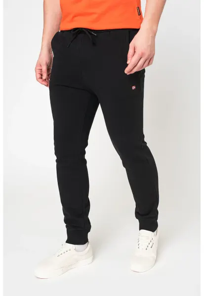 Pantaloni de trening cu buzunare laterale Malis - Negru
