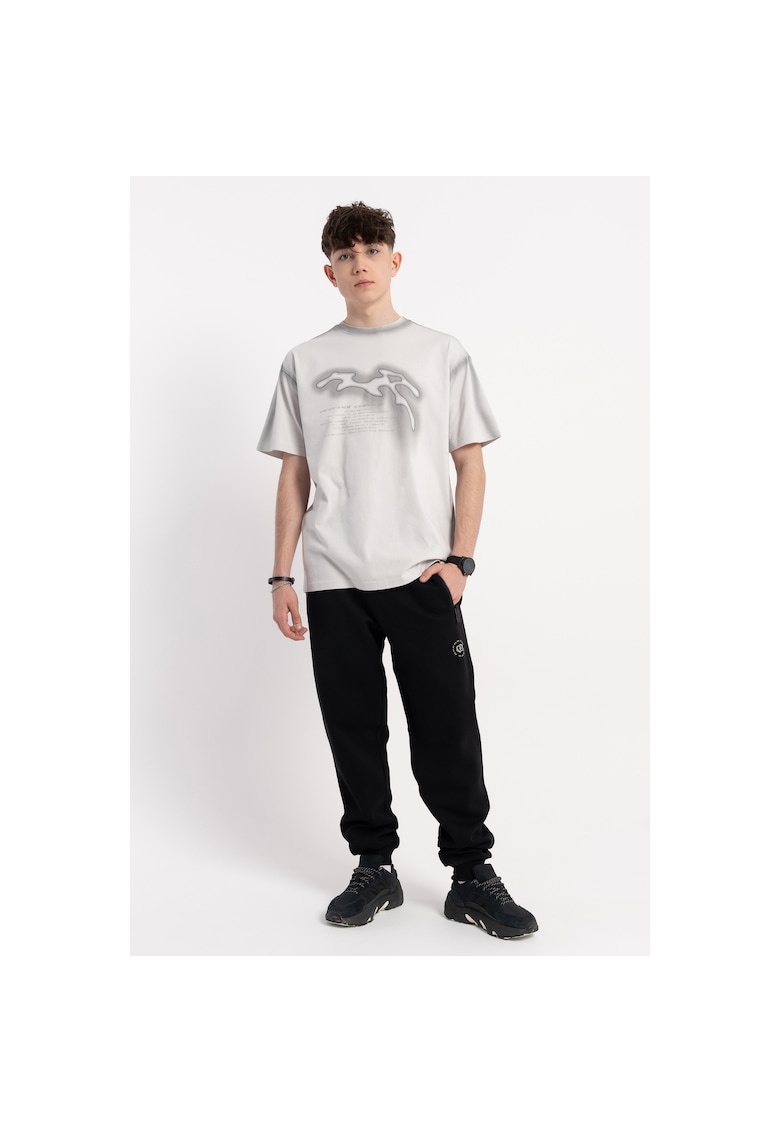 Pantaloni de trening cu buzunare laterale si snur de ajustare -