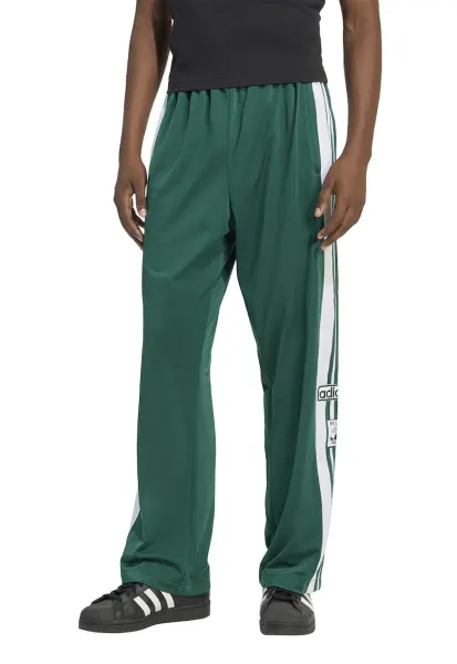 Pantaloni de trening cu capse laterale Adibreak - Verde aquamarin