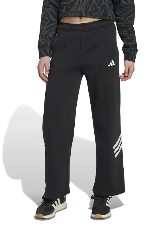 Pantaloni de trening cu croiala ampla - Alb/Negru